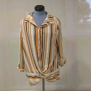 Cotton stripe top
